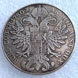 Copy Austria 1780 1 Thaler - Maria Theresia Diameter 40MM Silver-Plated Coins