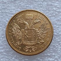 Copy Austria 1 Ducat -Franz Joseph I 1894 Diameter 20MM Pure Gold-Plated Coins