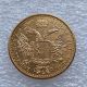 Copy Austria 1 Ducat -Franz Joseph I 1894 Diameter 20MM Pure Gold-Plated Coins