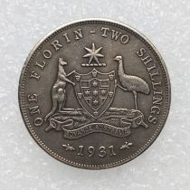 Australia 1 Florin George V 1931 Silver Plated Copy Coins (28.5MM) Australia 1 Florin George V 1931 Silver Plated Copy Coins (28.5MM)