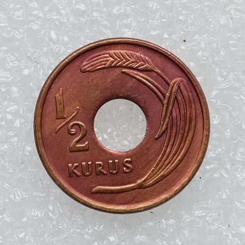 Ottoman Empire 0.5 Kurush 1948 Copy Coin(16mm)