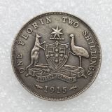 Australia 1 Florin George V 1915  Silver Plated Copy Coins (28.5MM)