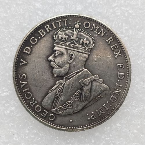 Australia 1 Florin George V 1936  Silver Plated Copy Coins (28.5MM)
