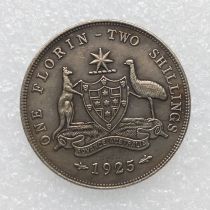 Australia 1 Florin George V 1925 Silver Plated Copy Coins (28.5MM) Australia 1 Florin George V 1925 Silver Plated Copy Coins (28.5MM)
