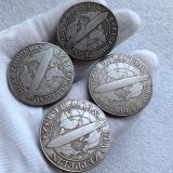 Germany 5 Reichsmark Graf Zeppelin 1930 Silver Plated Copy Coins(36mm)