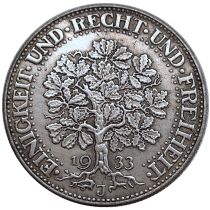 Germany 5 Reichsmark 1933 Silver Plated Copy Coins(36mm)