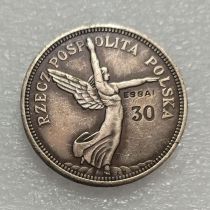 Poland 5 Zlotych Nike 1928 Essai 30 Silver Plated Copy Coins (33mm) Poland 5 Zlotych Nike 1928 Essai 30 Silver Plated Copy Coins (33mm)