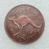 Australia 1 Penny George VI (1937-1954) 12pcs/lot 100% Copper Copy Coins (30.8MM)