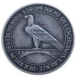 30MM Germany 5 Reichsmark Liberation of Rhineland 1930 Silver Plated Copy Coins