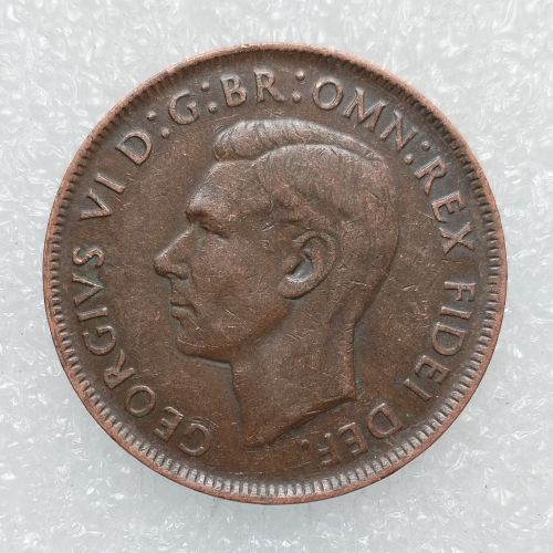 Australia 1 Penny George VI 1952 100% Copper Copy Coins (30.8MM)