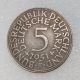 DE(55) Germany 5 Deutsche Mark 1951 Silver Plated Copy Coins