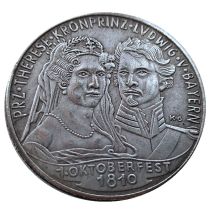 DE(51) Germany 5 Reichsmark 1935 Silver Plated Copy Coins