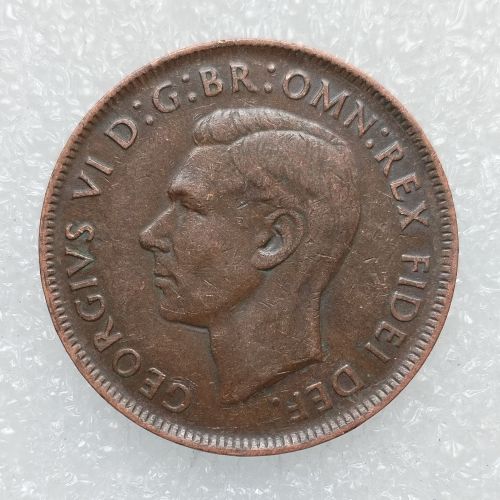 Australia 1 Penny George VI 1950 100% Copper Copy Coins (30.8MM)