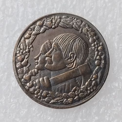 Poland 10 Zlotych Villagers Head 1925 100% Copper Copy Coins(20.8mm)