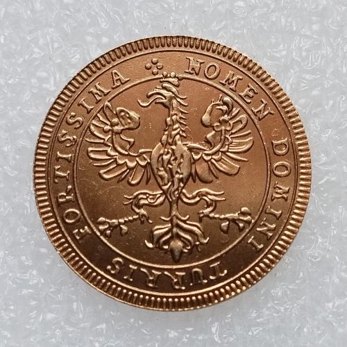 GERMANY (Empire) 1 Ducat 1742 Coronation Gold Plated copy coin (24mm)