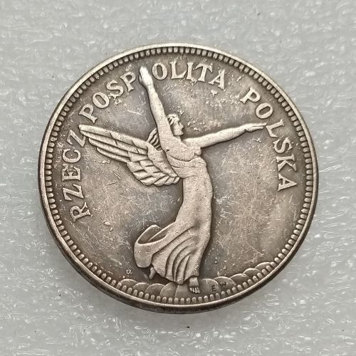 Poland 5 Zlotych Nike 1932 Silver Plated Copy Coins (33mm)