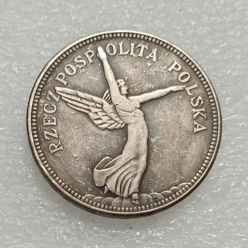 Poland 5 Zlotych Nike 1932 Silver Plated Copy Coins (33mm)
