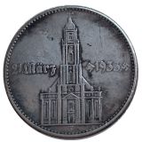DE(54) Germany 5 Reichsmark 1934 Silver Plated Copy Coins