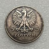 Poland 5 Zlotych Nike 1928 Silver Plated Copy Coins (33mm)