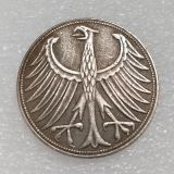 DE(55) Germany 5 Deutsche Mark 1951 Silver Plated Copy Coins