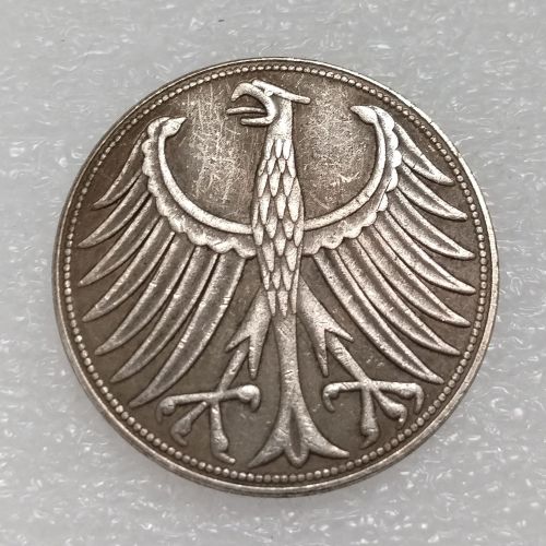 DE(55) Germany 5 Deutsche Mark 1951 Silver Plated Copy Coins