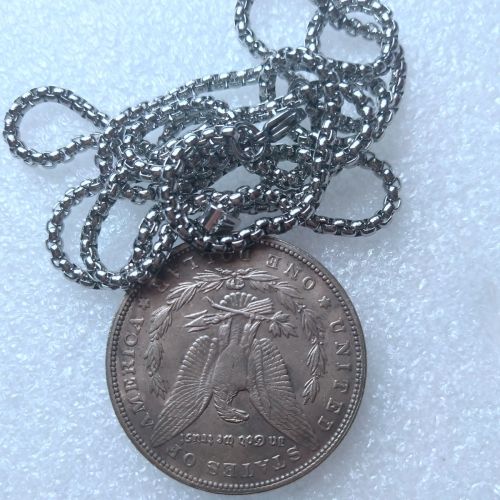 Hobo Morgan Silver Plated Coin Pendant