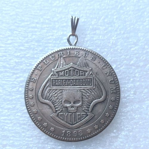 Hobo Morgan Silver Plated Coin Pendant