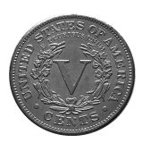US Five Cents 1886 Liberty Nickel Copy Coins