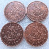 1 Penny Bank of Upper Canada 1850-1857 100% Copper Copy Coins(33.4mm)