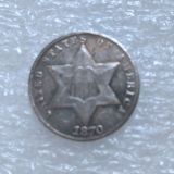 US Three Cents 1859-1873 Silver Plated Copy Coin