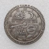 HB(247)HOBO US Morgan Silver Plated Dollar skull zombie skeleton Copy Coin