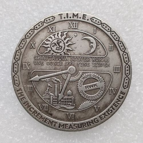 HB(247)HOBO US Morgan Silver Plated Dollar skull zombie skeleton Copy Coin