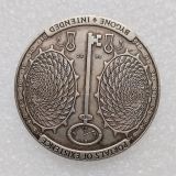 HB(239)HOBO US Morgan Silver Plated Dollar skull zombie skeleton Copy Coin