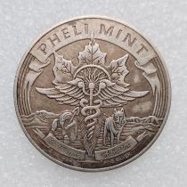 HB(245)HOBO US Morgan Silver Plated Dollar skull zombie skeleton Copy Coin