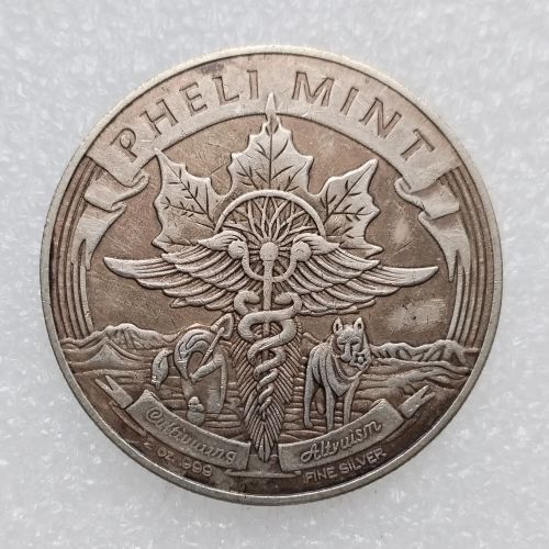 HB(245)HOBO US Morgan Silver Plated Dollar skull zombie skeleton Copy Coin