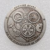 HB(244)HOBO US Morgan Silver Plated Dollar skull zombie skeleton Copy Coin