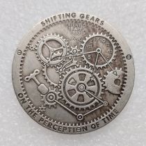 HB(244)HOBO US Morgan Silver Plated Dollar skull zombie skeleton Copy Coin