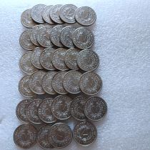 US Five Cents 1883-1914 34pcs/lot Liberty Nickel Copy Coins