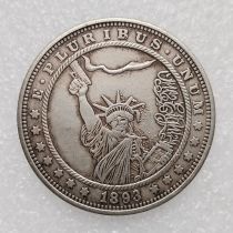 HB(260)HOBO US Morgan Silver Plated Dollar skull zombie skeleton Copy Coin HB(260)HOBO US Morgan Silver Plated Dollar skull zombie skeleton Copy Coin