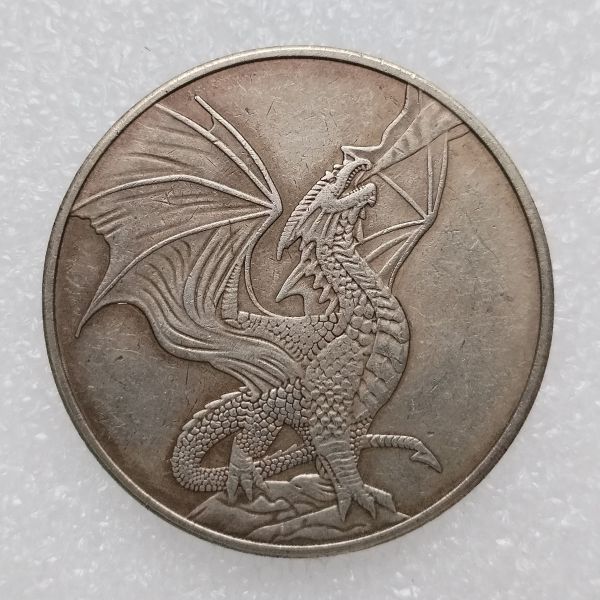 HB(234)HOBO US Morgan Silver Plated Dollar skull zombie skeleton Copy Coin