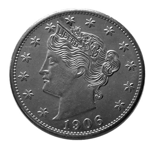 US Five Cents 1906 Liberty Nickel Copy Coins