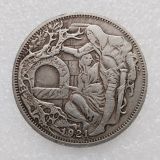 HB(249)HOBO US Morgan Silver Plated Dollar skull zombie skeleton Copy Coin