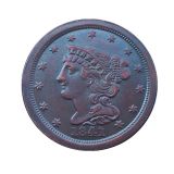 US 1841 Braided Hair Half Cent Copper Copy Coin(23mm)