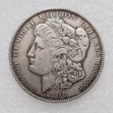 HB(243)HOBO US Morgan Silver Plated Dollar skull zombie skeleton Copy Coin