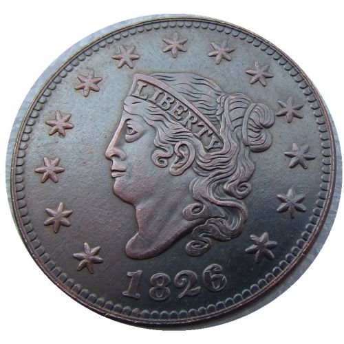 US 1826 Coronet Head Cent Copper Copy Coin