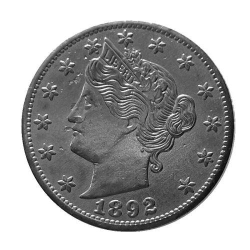US Five Cents 1892 Liberty Nickel Copy Coins