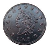 US 1828 Coronet Head Cent Copper Copy Coin