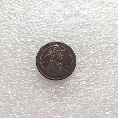 US(12) Hobo Nickel 1914 Lincoln Wheat Penny Pressed Copy Coin