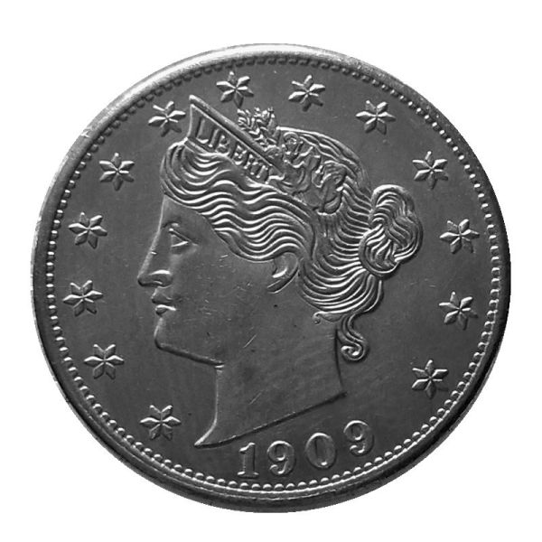US Five Cents 1909 Liberty Nickel Copy Coins
