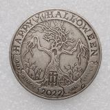 HB(210)HOBO US Morgan Silver Plated Dollar skull zombie skeleton Copy Coin